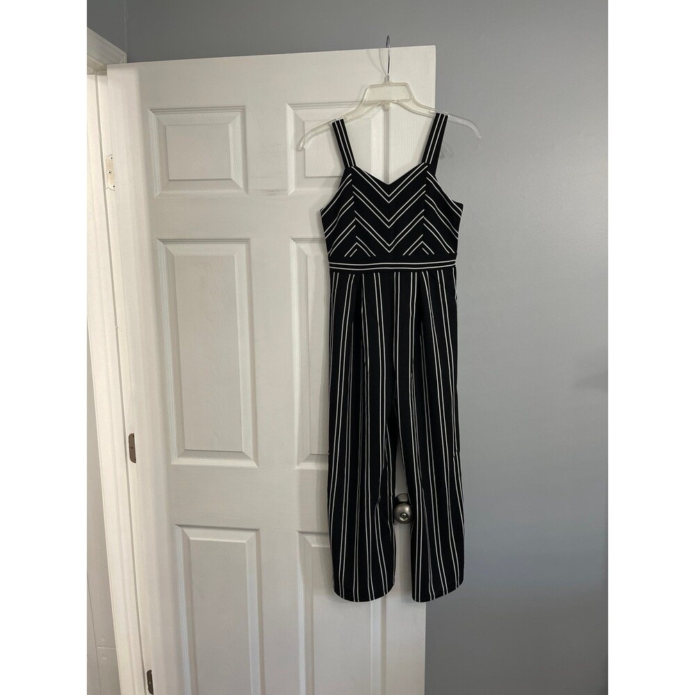 Love, Nickie Lew Girls Jumpsuit Size 12 Black/White New Without Tag